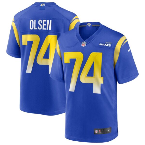 Men's Los Angeles Rams Merlin Olsen Nike Royal Game Retired Player Jersey