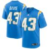 Men's Los Angeles Chargers Michael Davis Nike Powder Blue Game Jersey