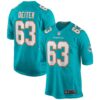 Men's Miami Dolphins Michael Deiter Nike Aqua Game Jersey