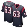 Men's Houston Texans Michael Deiter Nike Navy Team Game Jersey