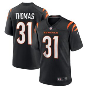 Men's Cincinnati Bengals Michael Thomas Nike Black Game Jersey