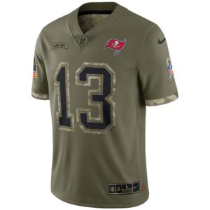 Men's Tampa Bay Buccaneers Nike Olive 2022 Salute To Service Limited Jersey