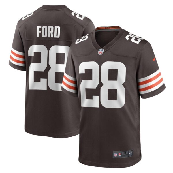 Mike Ford Cleveland Browns Nike Team Game Jersey - Brown