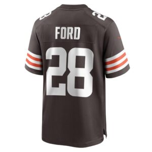 Mike Ford Cleveland Browns Nike Team Game Jersey - Brown