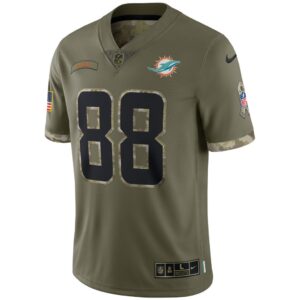 Men's Miami Dolphins Nike Olive 2022 Salute To Service Limited Jersey