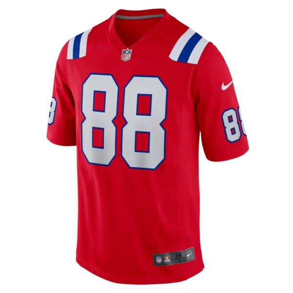 Men's New England Patriots Mike Gesicki Nike Red Alternate Game Jersey