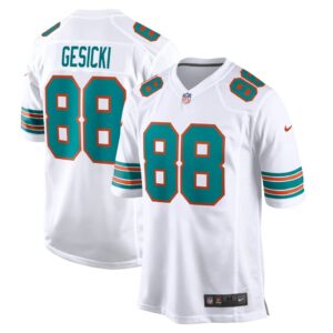 Men's Miami Dolphins Mike Gesicki Nike White Game Jersey