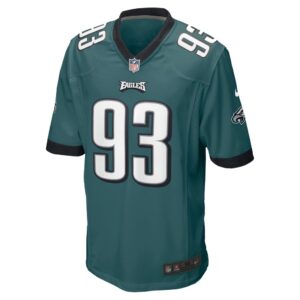 Men's Philadelphia Eagles Milton Williams Nike Midnight Green Game Jersey