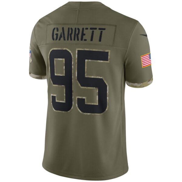 Men's Cleveland Browns Nike Olive 2022 Salute To Service Limited Jersey