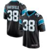 Men's Carolina Panthers Myles Hartsfield Nike Black Game Jersey