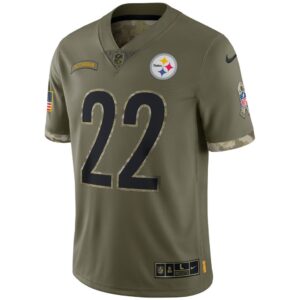 Men's Pittsburgh Steelers Nike Olive 2022 Salute To Service Limited Jersey