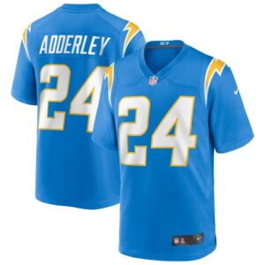 Men's Los Angeles Chargers Nasir Adderley Nike Powder Blue Game Jersey