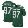 Men's New York Jets Nathan Shepherd Nike Gotham Green Game Jersey