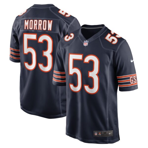 Men's Chicago Bears Nicholas Morrow Nike Navy Game Player Jersey