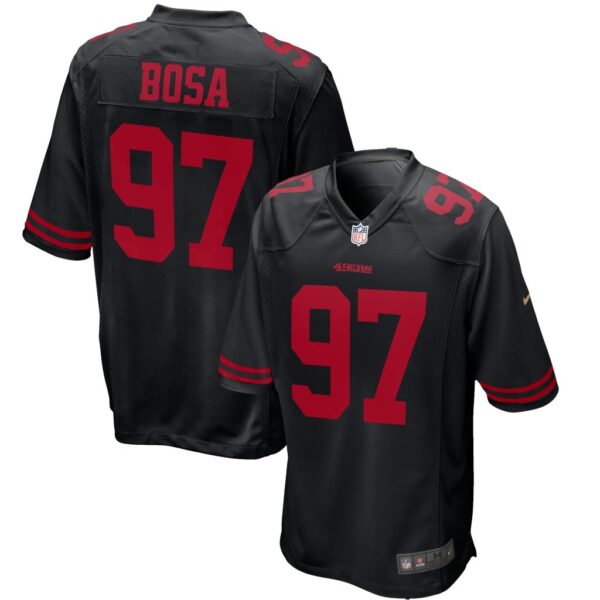 Men's San Francisco 49ers Nick Bosa Nike Black Fashion Game Jersey