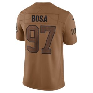 Nick Bosa San Francisco 49ers Nike 2023 Salute To Service Limited Jersey - Brown