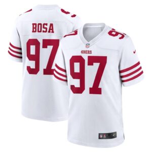 Men's San Francisco 49ers Nick Bosa Nike White Player Game Jersey