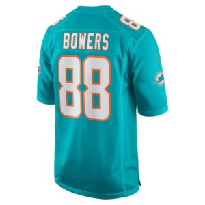 Nick Bowers Miami Dolphins Nike Team Game Jersey - Aqua