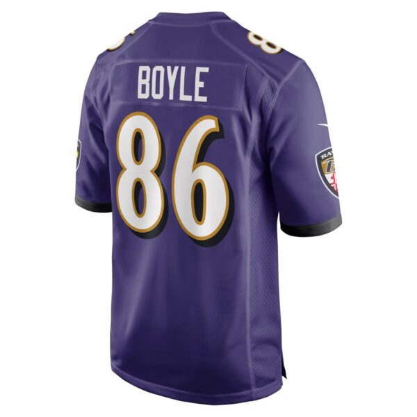 Men's Baltimore Ravens Nick Boyle Nike Purple Game Player Jersey