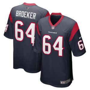 Nick Broeker Houston Texans Nike Team Game Jersey - Navy