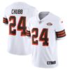 Men's Cleveland Browns Nick Chubb Nike White 1946 Collection Alternate Vapor Limited Jersey