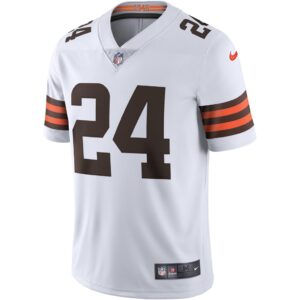 Men's Nike Nick Chubb White Cleveland Browns Vapor Limited Jersey