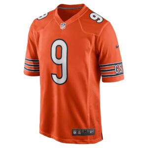 Men's Chicago Bears Nick Foles Nike Orange Game Jersey