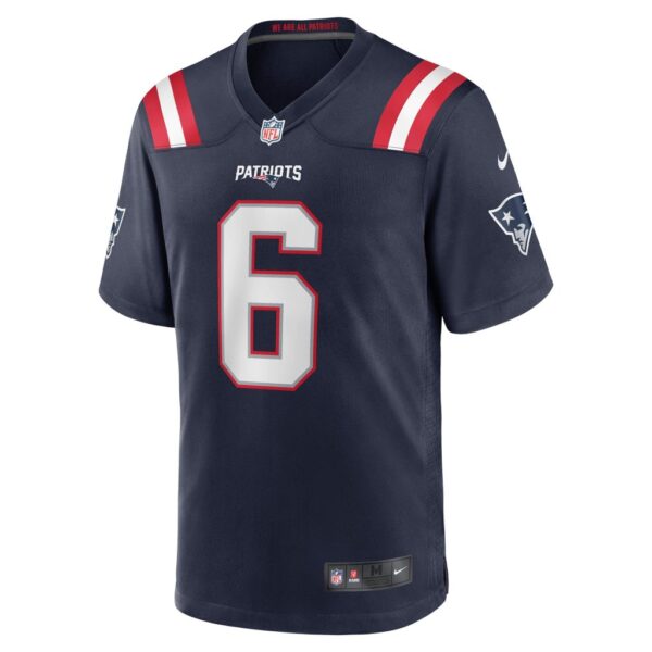 Men's New England Patriots Nick Folk Nike Navy Game Jersey