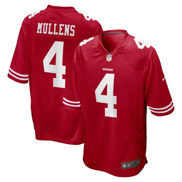 Men's San Francisco 49ers Nick Mullens Nike Scarlet Game Player Jersey