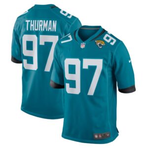 Men's Jacksonville Jaguars Nick Thurman Nike Teal Home Game Player Jersey