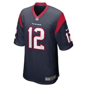 Men's Houston Texans Nico Collins Nike Navy Game Jersey