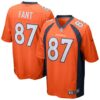 Men's Denver Broncos Noah Fant Nike Orange Game Jersey