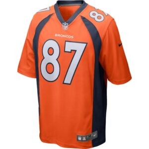 Men's Denver Broncos Noah Fant Nike Orange Game Jersey