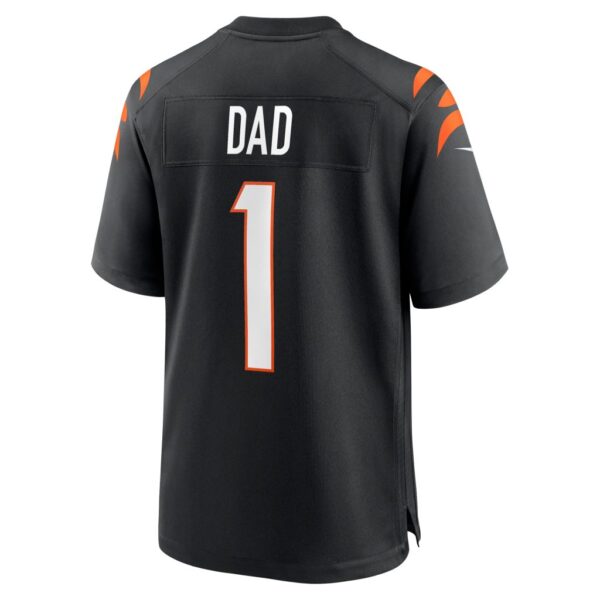 Men's Cincinnati Bengals Number 1 Dad Nike Black Game Jersey