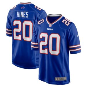 Men's Buffalo Bills Nyheim Hines Nike Royal Game Player Jersey