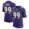 Men's Baltimore Ravens Odafe Oweh Nike Purple Vapor Limited Jersey