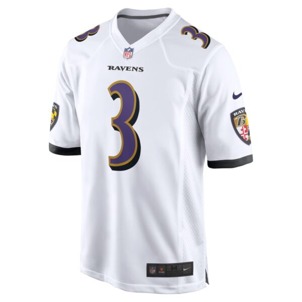 Men's Baltimore Ravens Odell Beckham Jr. Nike White Game Jersey