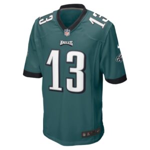 Olamide Zaccheaus Philadelphia Eagles Nike Men's Game Jersey - Midnight Green