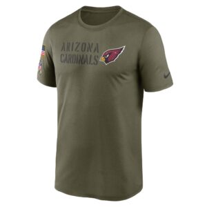 Men's Arizona Cardinals Nike Olive 2022 Salute to Service Legend Team T-Shirt