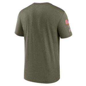 Men's Atlanta Falcons Nike Olive 2022 Salute to Service Legend Team T-Shirt