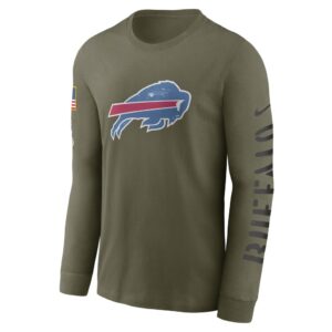 Men's Buffalo Bills Nike Olive 2022 Salute To Service Long Sleeve T-Shirt