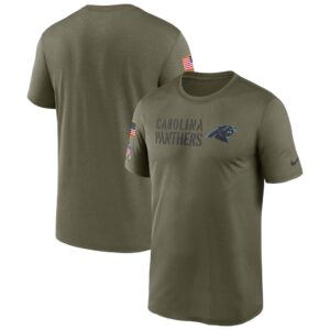 Men's Carolina Panthers Nike Olive 2022 Salute to Service Legend Team T-Shirt