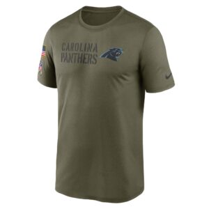 Men's Carolina Panthers Nike Olive 2022 Salute to Service Legend Team T-Shirt