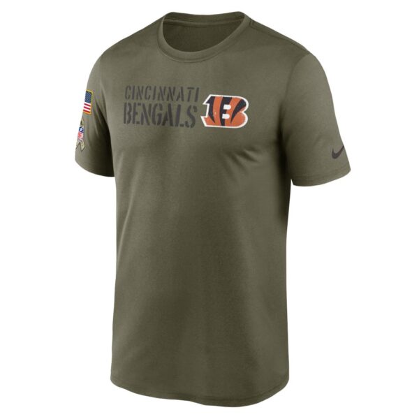 Men's Cincinnati Bengals Nike Olive 2022 Salute to Service Legend Team T-Shirt