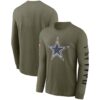 Men's Dallas Cowboys Nike Olive 2022 Salute To Service Long Sleeve T-Shirt