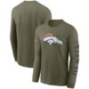 Men's Denver Broncos Nike Olive 2022 Salute To Service Long Sleeve T-Shirt