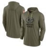 Men's Green Bay Packers Nike Olive 2022 Salute to Service Tonal Pullover Hoodie