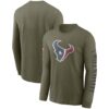 Men's Houston Texans Nike Olive 2022 Salute To Service Long Sleeve T-Shirt