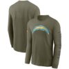 Men's Los Angeles Chargers Nike Olive 2022 Salute To Service Long Sleeve T-Shirt