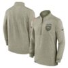 Men's Los Angeles Chargers Nike Olive 2022 Salute to Service Shield Quarter-Zip Top